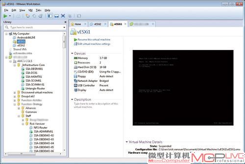 VMware Workstation 8与VMware vSphere服务器的无缝衔接为企业IT人员创建和管理虚拟桌面提供了便利。